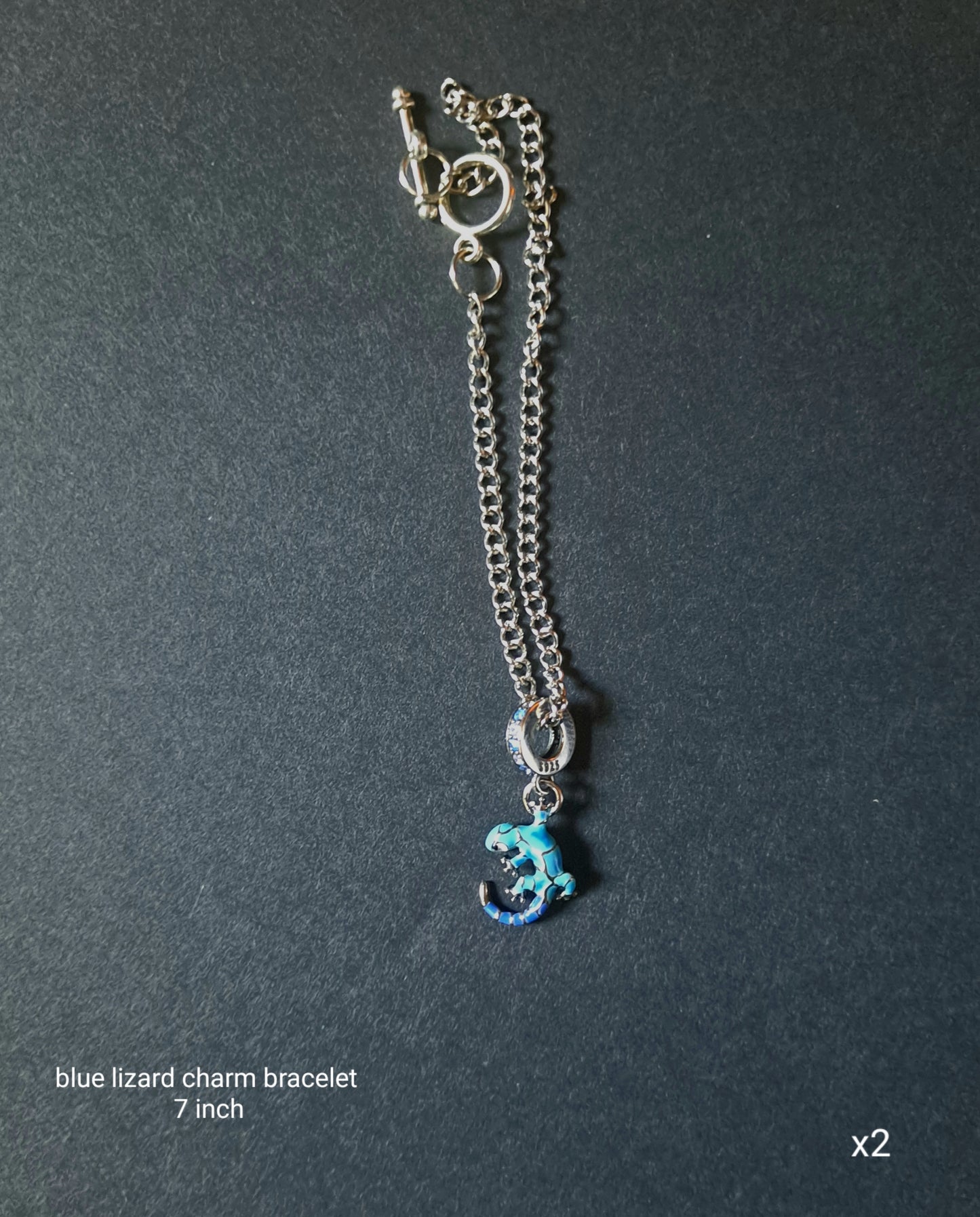 Blue Lizard Bracelet